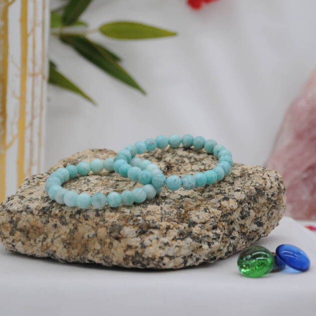 bracelet en pierre amazonite du pérou